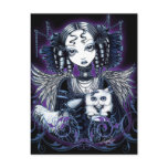Elizabeth White Persian Cat Angel Postcard