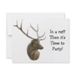 Elk Buck Invitation