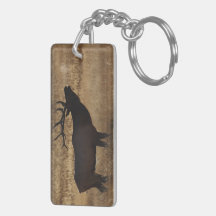 elk bugling acrylic keychain