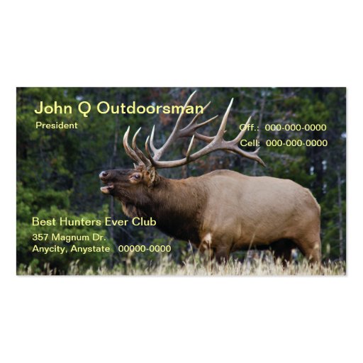 Elk Business Card Templates (front side)