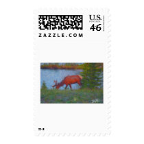 elk hart_Painting postage by firstladycharities elk hart_Painting postage