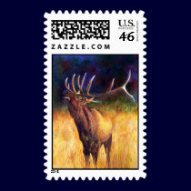 Elk Postage Stamp