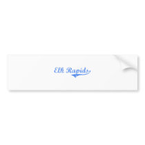 Elk Rapids Michigan Classic Design Bumper Sticker