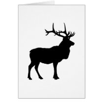 Elk Silhouette cards