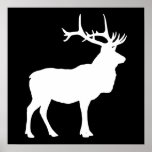 Elk Silhouette posters