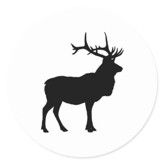 Elk Silhouette sticker