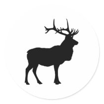 Elk Silhouette stickers