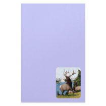 Elk Wapiti Stationery Design