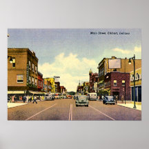 Elkhart, Indiana Main Street Posters