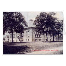 Elkhart Indiana Middlebury Street School Card