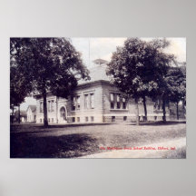 Elkhart Indiana Middlebury Street School Poster