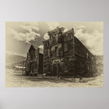 Elkhorn Ghost Town Gothic Public Hall Posters