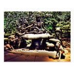 "Ella joins Alice in Wonderland" 3-D Postcard