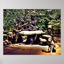 "Ella joins Alice in Wonderland" Canvas Print