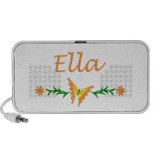 Ella (Orange Butterfly) Travelling Speakers
