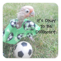 Ella Soccer It's Okay To Be Different. Stickers