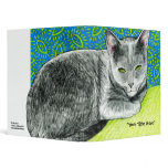 Elle the Korat Cat Binder