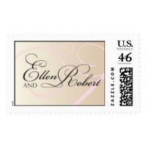 Ellen and Robert Monogram postage
