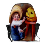 Ellen H. Clapsaddle: Boy with Jack O'Lantern Messenger Bag