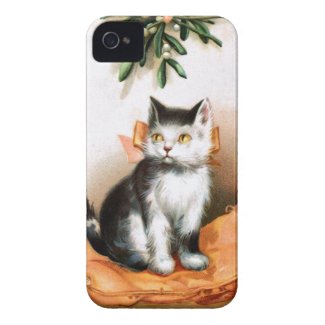 Ellen H. Clapsaddle: Cat under Mistletoe