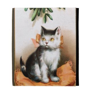 Ellen H. Clapsaddle: Cat under Mistletoe