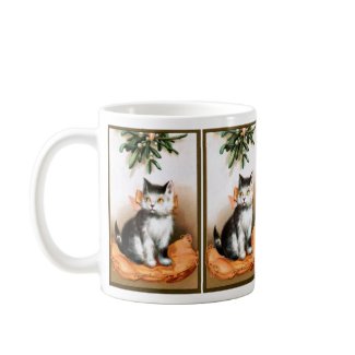 Ellen H. Clapsaddle: Cat under Mistletoe