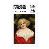 Ellen H. Clapsaddle - Christmas Girl with Bells Postage