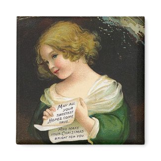 Ellen Clapsaddle: Christmas Girl with Letter