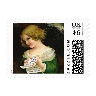 Ellen Clapsaddle: Christmas Girl with Letter