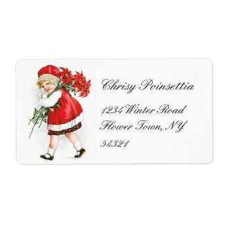 Ellen H. Clapsaddle: Girl with Christmas Flowers