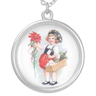 Ellen H. Clapsaddle: Girl with Poinsettia
