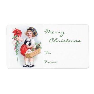 Ellen H. Clapsaddle: Girl with Poinsettia