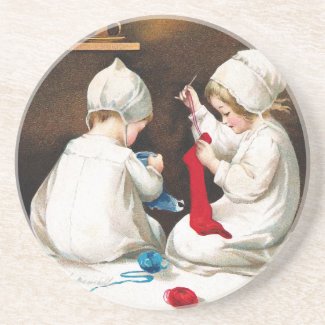 Ellen H. Clapsaddle: Girls Stitching Stockings