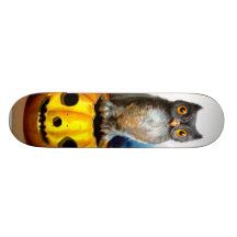 Ellen H. Clapsaddle: Halloween Owl Skate Deck