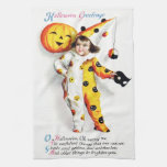 Ellen H. Clapsaddle: Little Halloween Harlequin Towel