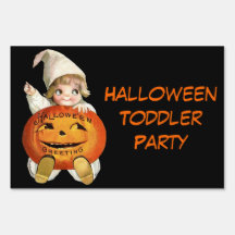 Ellen H. Clapsaddle: Little Pumpkin Boy Lawn Signs