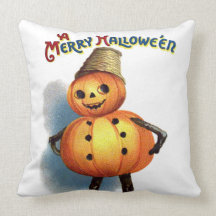 Ellen H. Clapsaddle: Pumpkin Boy Throw Pillow