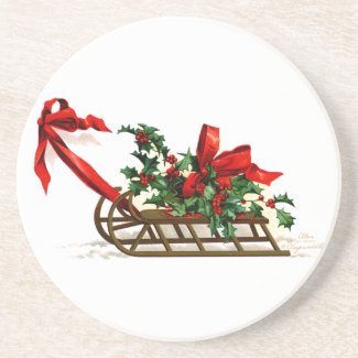 Ellen H. Clapsaddle: Sledge with Holly
