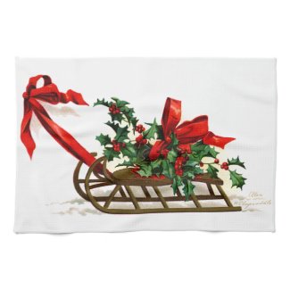 Ellen H. Clapsaddle: Sledge with Holly