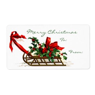 Ellen H. Clapsaddle: Sledge with Holly