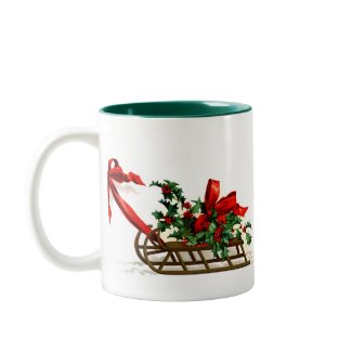 Ellen H. Clapsaddle: Sledge with Holly