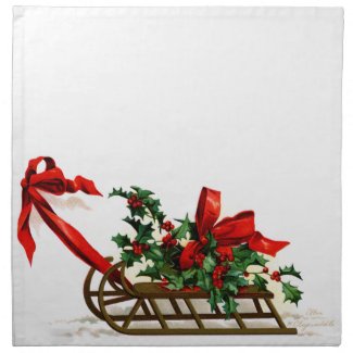 Ellen H. Clapsaddle: Sledge with Holly