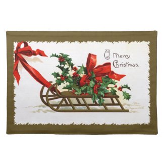 Ellen H. Clapsaddle: Sledge with Holly