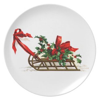 Ellen H. Clapsaddle: Sledge with Holly