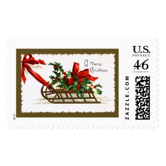 Ellen H. Clapsaddle: Sledge with Holly