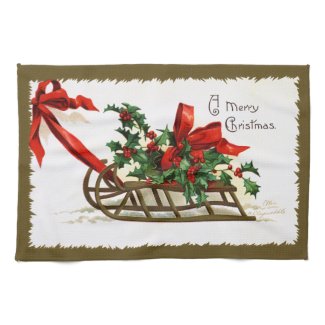 Ellen H. Clapsaddle: Sledge with Holly