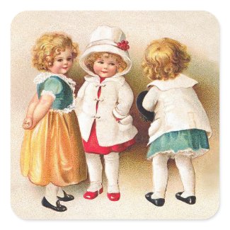 Ellen Clapsaddle: Three Cute Girls