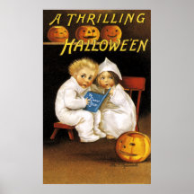 Ellen H. Clapsaddle: Thrilling Halloween Print