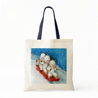 Ellen H. Clapsaddle: Winter Kids on Sledge
