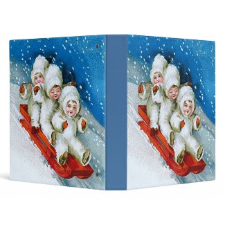 Ellen H. Clapsaddle: Winter Kids on Sledge